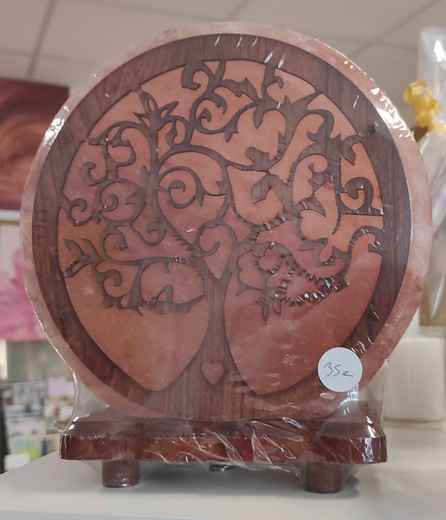 Lampe de sel arbre de vie coeur