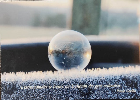 Carte postale goutte d'eau