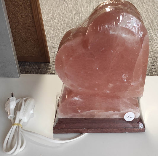 Lampe de sel coeur
