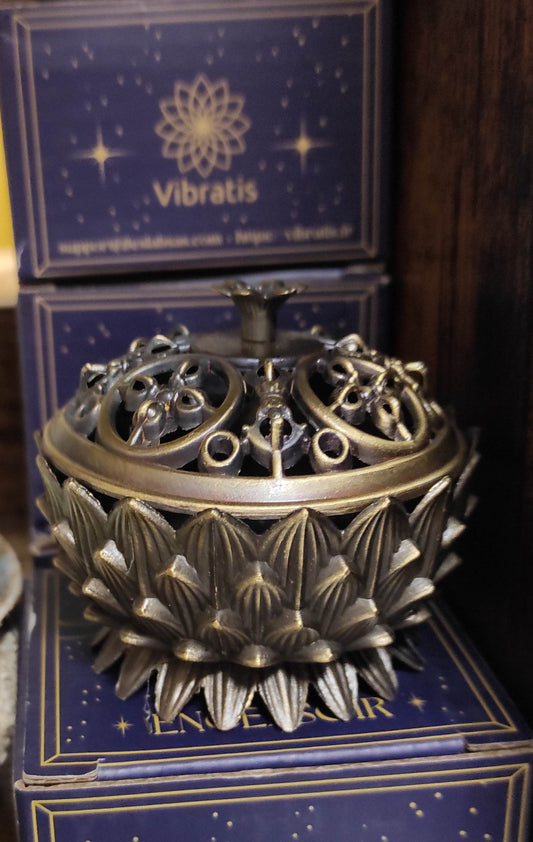Porte encens Fleur de lotus pour grains
