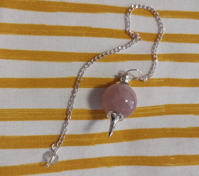Pendule Sephoroton en quartz rose