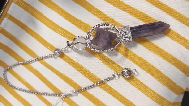Pendule Merkaba Améthyste & Pointe Améthyste